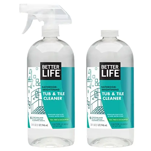 BETTER LIFE Bathroom Cleaner spray bottle with tea tree and eucalyptus