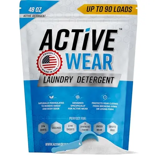 ACTIVE brand Laundry Detergent & Soak powder bag for workout clothes