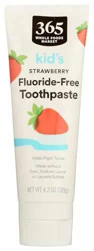 365 by Whole Foods Market Kid's Fluoride-Free Strawberry Toothpaste