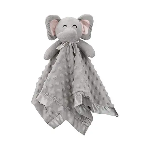 Pro Goleem grey elephant security blanket stuffed animal