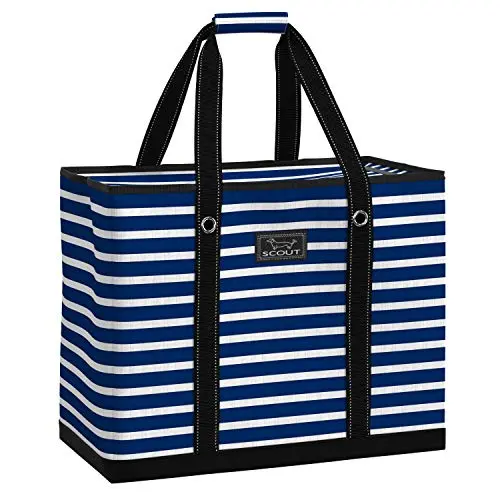 SCOUT 3 Boys Zip Tote X-Large beach bag, zipped closed with colorful pattern.