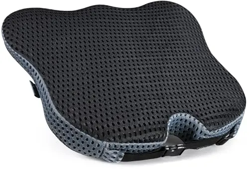 Dreamer Car wedge-shaped memory foam seat cushion with adjustable strap