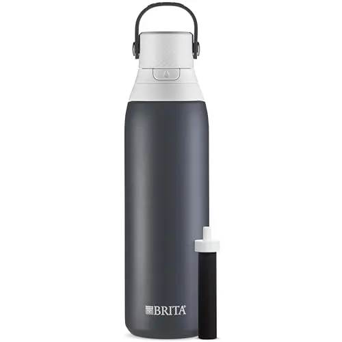 Brita Stainless Steel Premium Filtering Water Bottle in Carbon color
