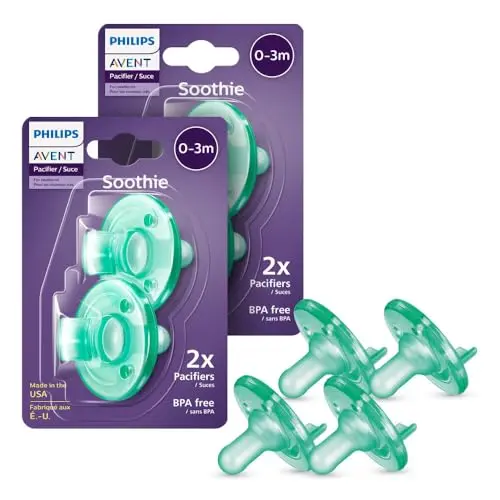 Philips Avent Soothie green orthodontic pacifier for newborns 0-3 months