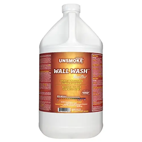 Unsmoke Wall Wash gallon bottle for smoke and grease removal