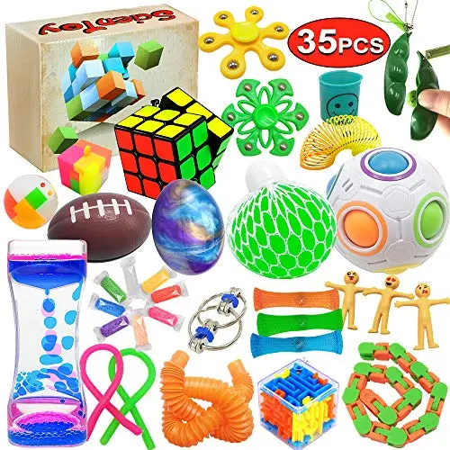 Scientoy large gift box filled with 35 different sensory fidget toys