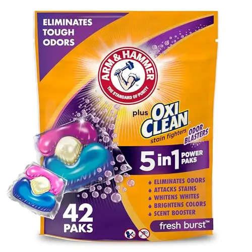 ARM & HAMMER Plus OxiClean 5-IN-1 Power Paks laundry detergent