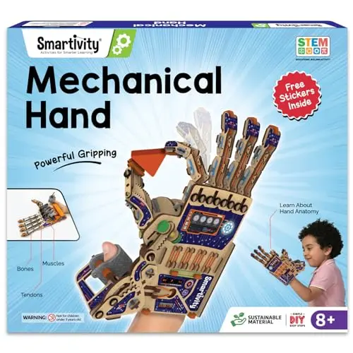 Smartivity DIY wooden robotic mechanical hand kit
