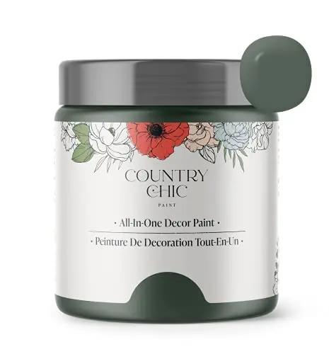 Country Chic Hollow Hill dark green chalk paint bottle