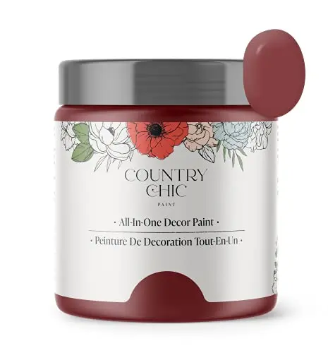 Country Chic All-in-One Chalk Paint in Cranberry Sauce pint can