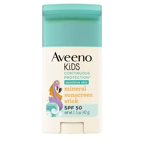 Aveeno Kids Continuous Protection Zinc Oxide Mineral Sunscreen Stick