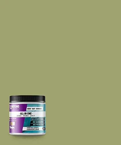 Beyond Paint all-in-one refinishing paint in sage color, one pint can with matte finish