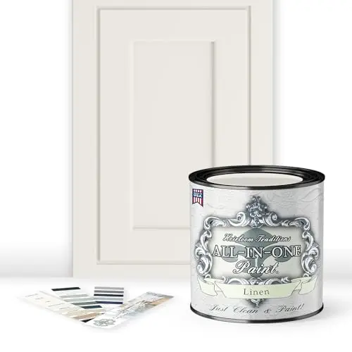 Heirloom Traditions All-in-One Paint in Linen color, an off-white shade