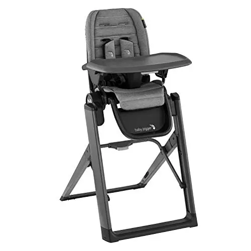 Baby Jogger City Bistro high chair in graphite color folded