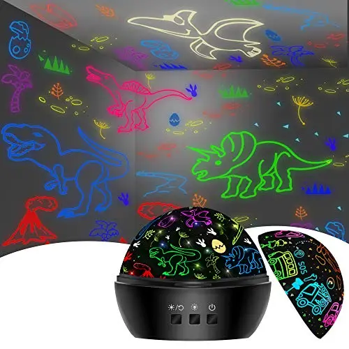 HONGID dinosaur-shaped projection night light and toy car