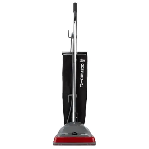 Sanitaire SC679K red commercial upright vacuum cleaner with large bag