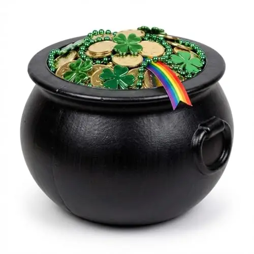 PMU single 10-inch black plastic cauldron