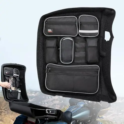 KEMIMOTO Chopped Tour Pack Lid Organizer with structured shell and multiple pockets
