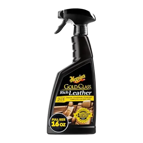 Meguiar's Gold Class Rich Leather Cleaner and Conditioner spray bottle