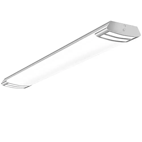 ANTLUX 4FT LED Flush Mount Puff Light on a ceiling