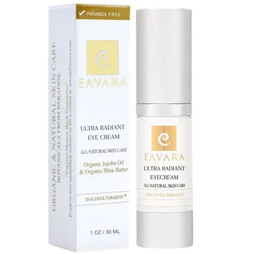 Eavara Organic Anti Aging Eye Cream with Hyaluronic Acid