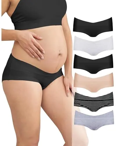 Intimate Portal Maternity Boyshort Underwear in a six-pack