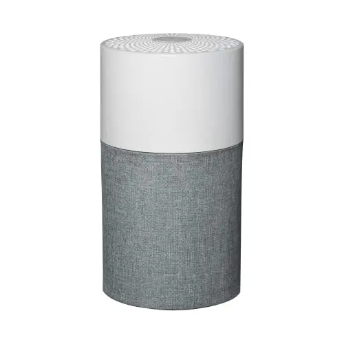 Blueair Blue Pure 511 compact cylindrical air purifier with fabric pre-filter