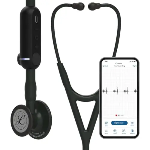 3M Littmann CORE digital stethoscope with black tubing