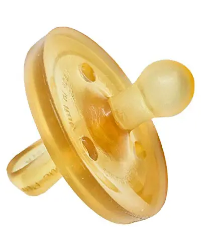 Zoe b Organic Newborn Pacifier made of natural amber rubber
