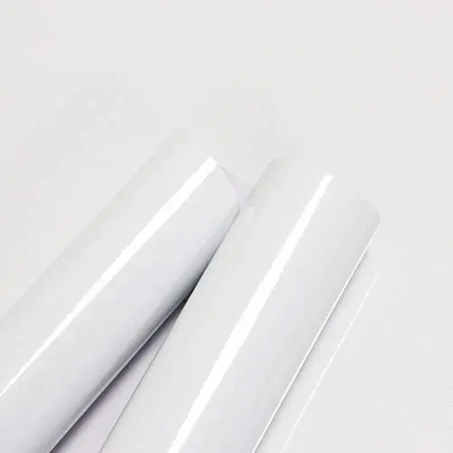 Toduso glossy white contact paper roll with pearlescent glitter