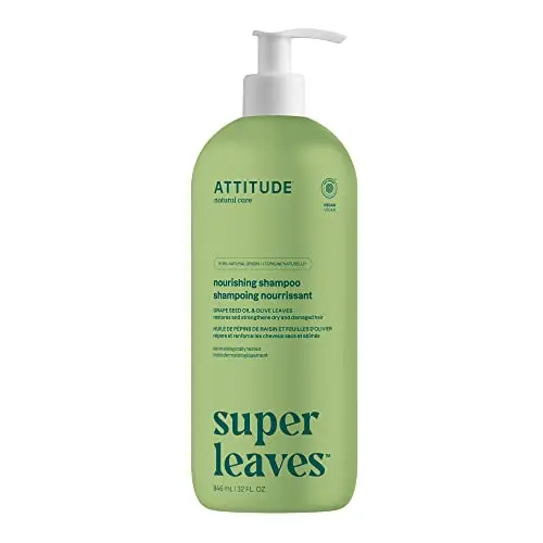 ATTITUDE Nourishing Hair Shampoo bottle with grapeseed oil and olive leaves