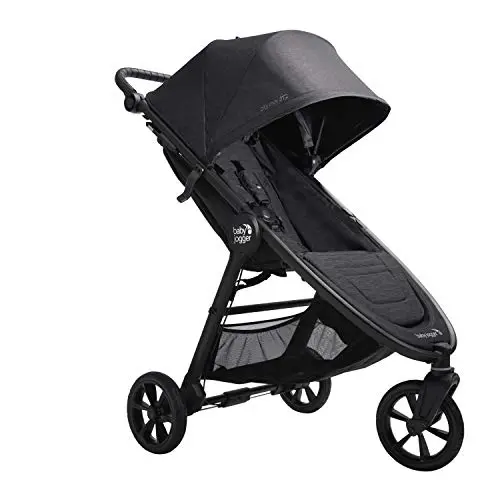 Baby Jogger City Mini GT2 all-terrain stroller on a sidewalk
