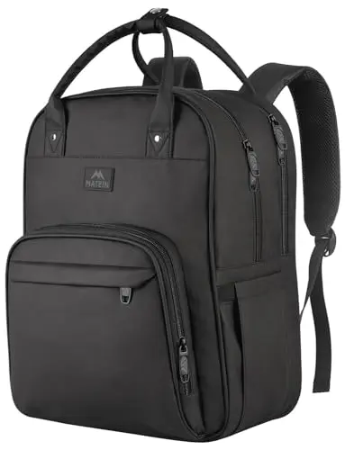 MATEIN black medical backpack with a removable internal organizer insert