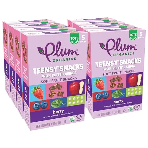 Plum Organics Teensy Snacks Berry with Puffed Quinoa for toddlers