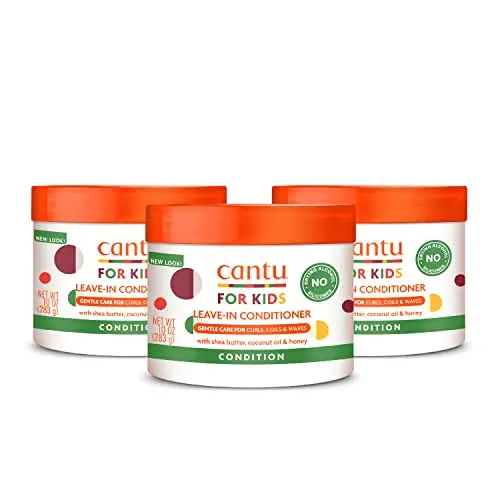 Cantu Care for Kids Leave-In Conditioner tub with shea butter