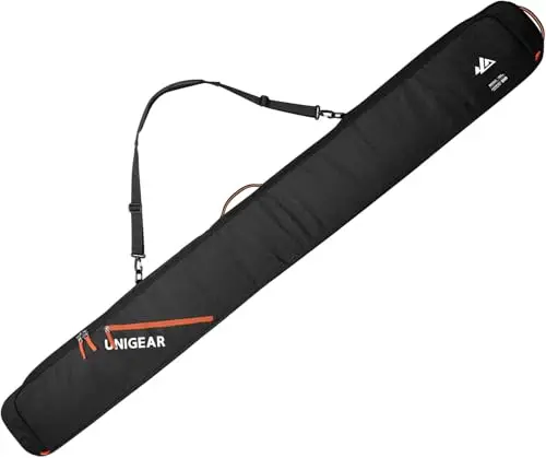 Unigear fully padded black ski bag for air travel