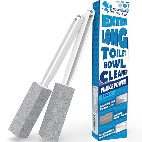 FAZMoss extra-long handled pumice stone for toilet cleaning