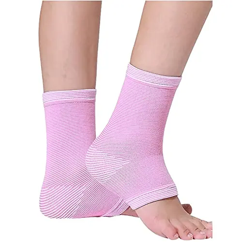 TXBONA pink foot arch support compression sleeve for kids ankles