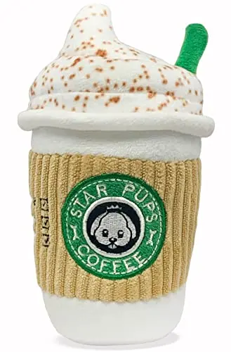 Nestpark Starbucks-style coffee cup plush dog toy