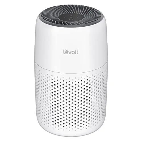 LEVOIT Core Mini-P compact air purifier on a kitchen counter