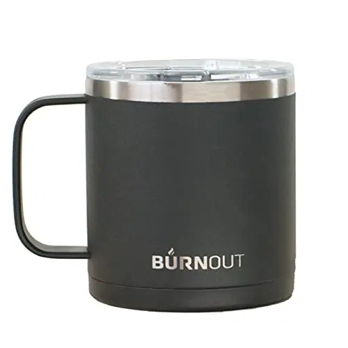 BurnOut 2.0 Instant Drinkability Temperature Control Mug, 14 oz in black