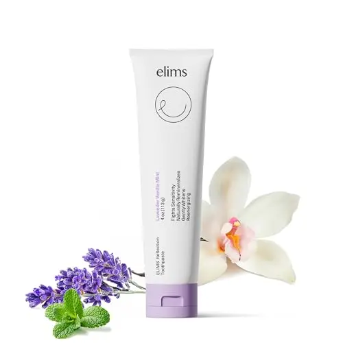 Elims Nano Hydroxyapatite Fluoride-Free Toothpaste in Lavender Vanilla Mint