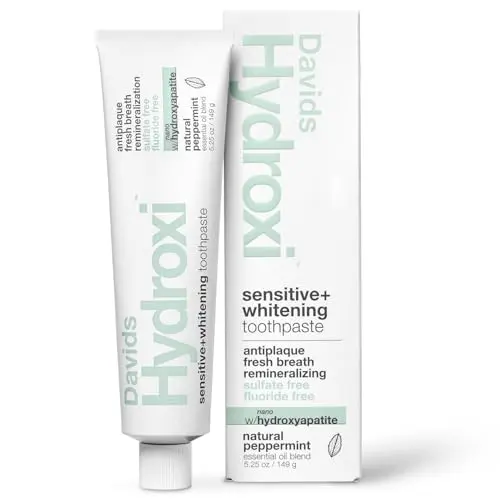 Davids Hydroxi Fluoride Free Nano Hydroxyapatite Toothpaste for sensitive teeth