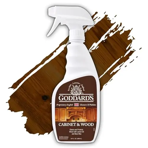 Goddard's wood wax spray with beeswax and lemon oil natural formula