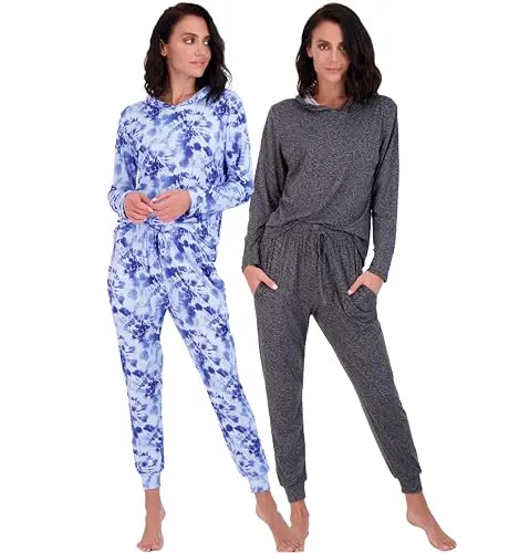 Real Essentials Super Soft Sleep Set with hoodie and jogger pants