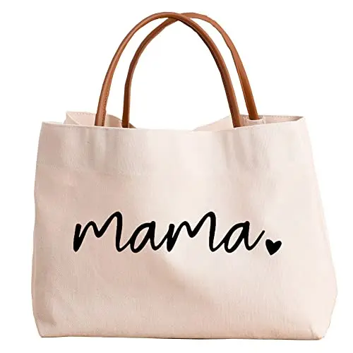 kifasyo Canvas Mom Mama Tote Bag