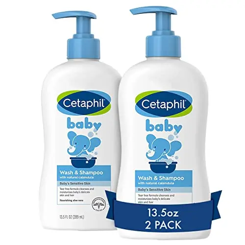 Cetaphil Baby Wash and Shampoo twin pack bottles