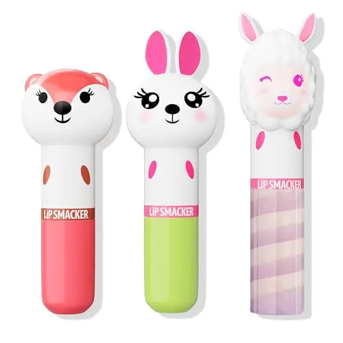 Lip Smacker Lippy Pals unicorn, panda, and kitten lip balm set