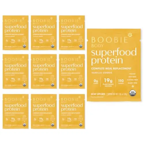 Boobie Body Superfood Protein Shake single serve packets for moms