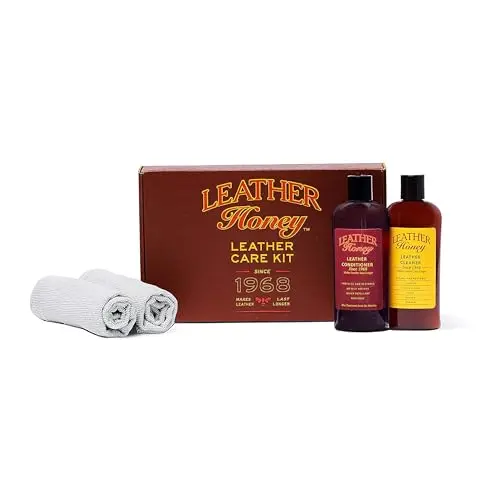 Leather Honey leather care kit with bottles and cloths